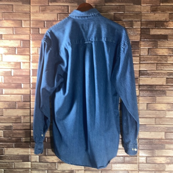 EUC J Riggings Mens Long Sleeve Button Up Blue Vintage 90s Adult Medium - Picture 2 of 8
